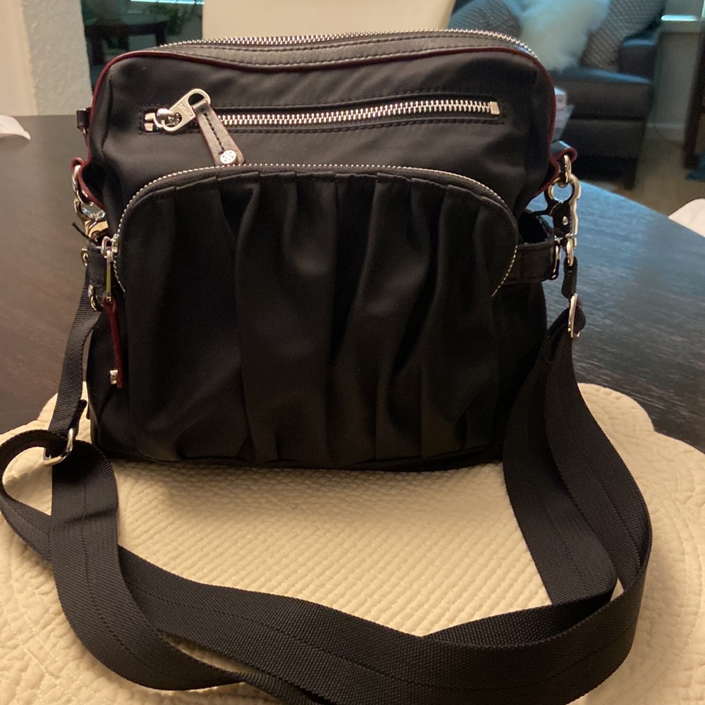 MZ Wallace Lizzy Black Bedford Moto Crossbody